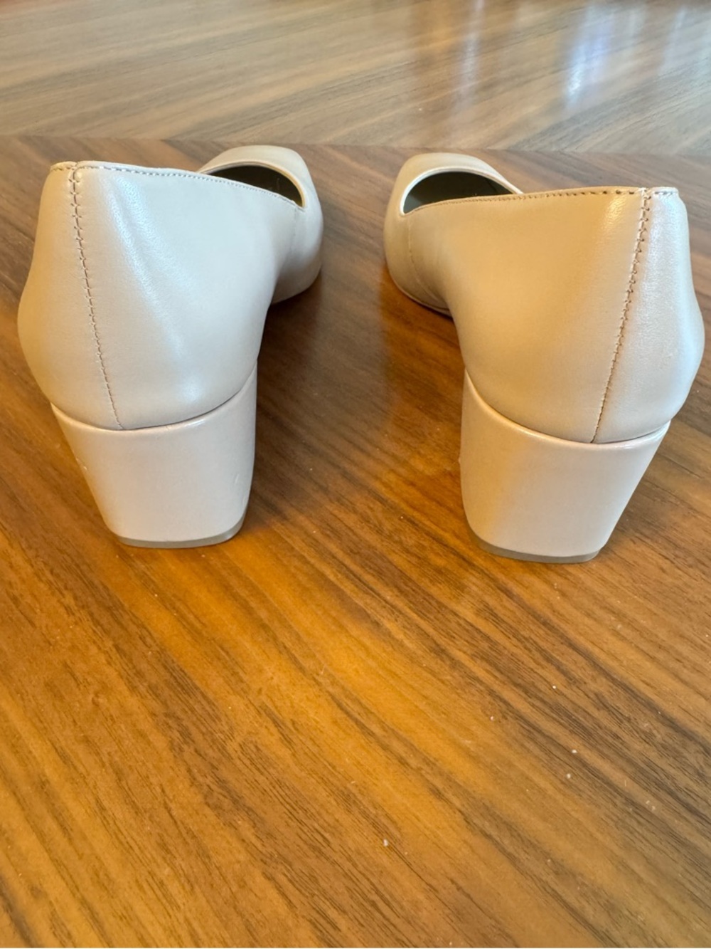 Naturalizer Warner Nude Square Toe Block Heel Pumps 8.5 - Picture 6 of 11